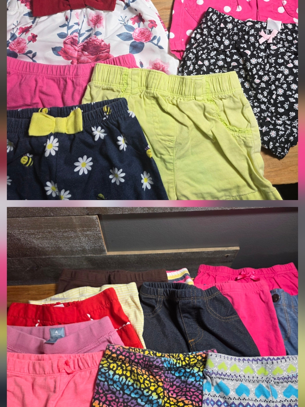 Baby Girl 12M Shorts, Pants, Leggings Bundle